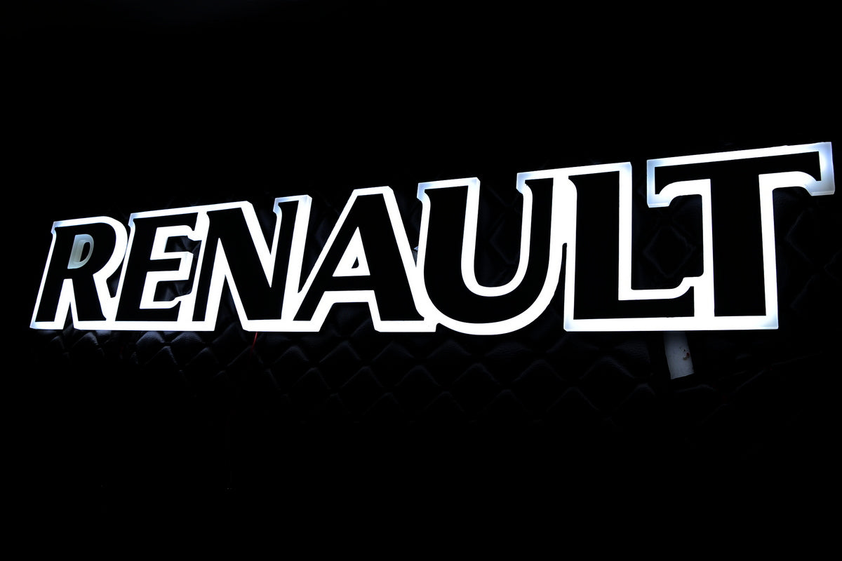 Φωτιζόμενο Έμβλημα Μάσκας – κατάλληλο για Renault, Λευκό Φως, 24V