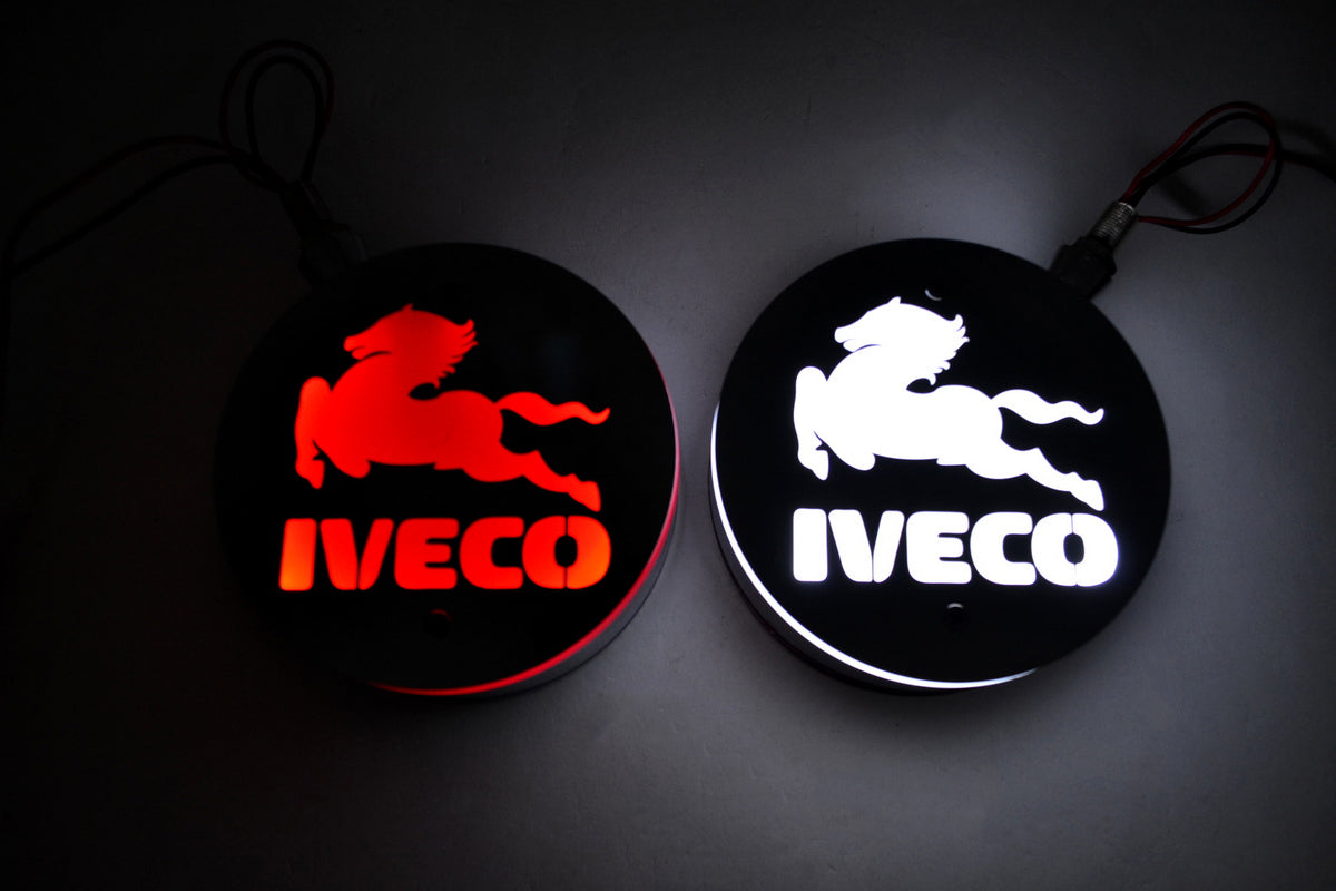 Φανάρι σήμανσης καθρέφτη LED κατάλληλο για Iveco – Λευκό/Κόκκινο, 24V, 100 mm