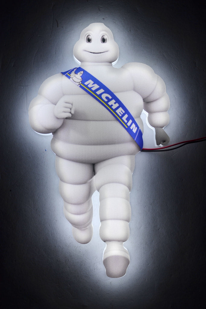 Leuchtschild Michelin, Weiß, 23 cm, 24V LED-Display