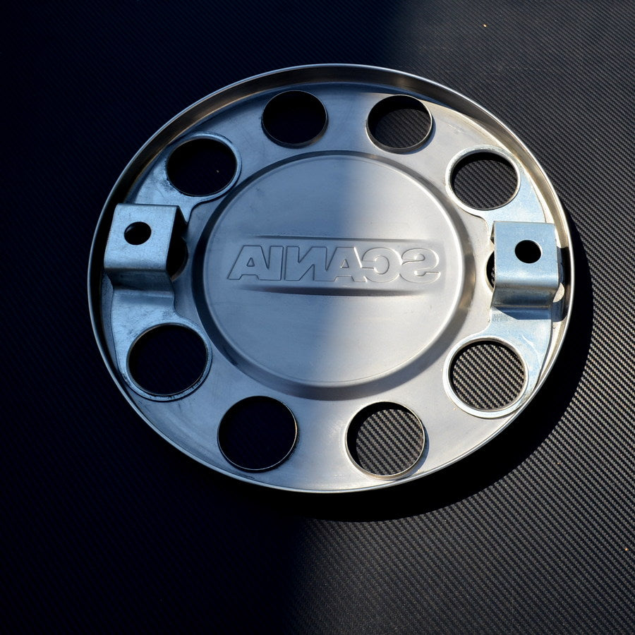 Enjoliveur de roue de camion tout inox – 22,5", adapté pour inscription Mercedes