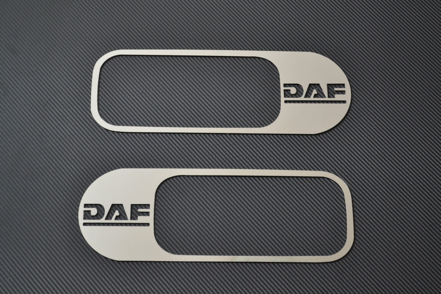 Türgriffblenden mit Spiegelglanz – geeignet für DAF XF 95–105, Edelstahl