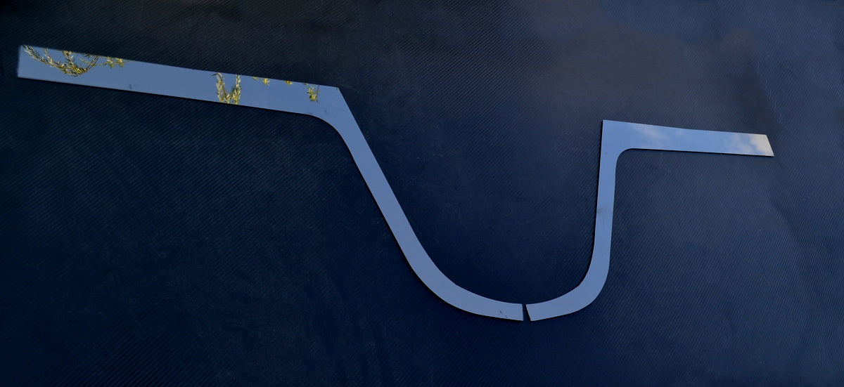 Headlight Eyebrow Trims – suitable for Mercedes Actros MP4, Black