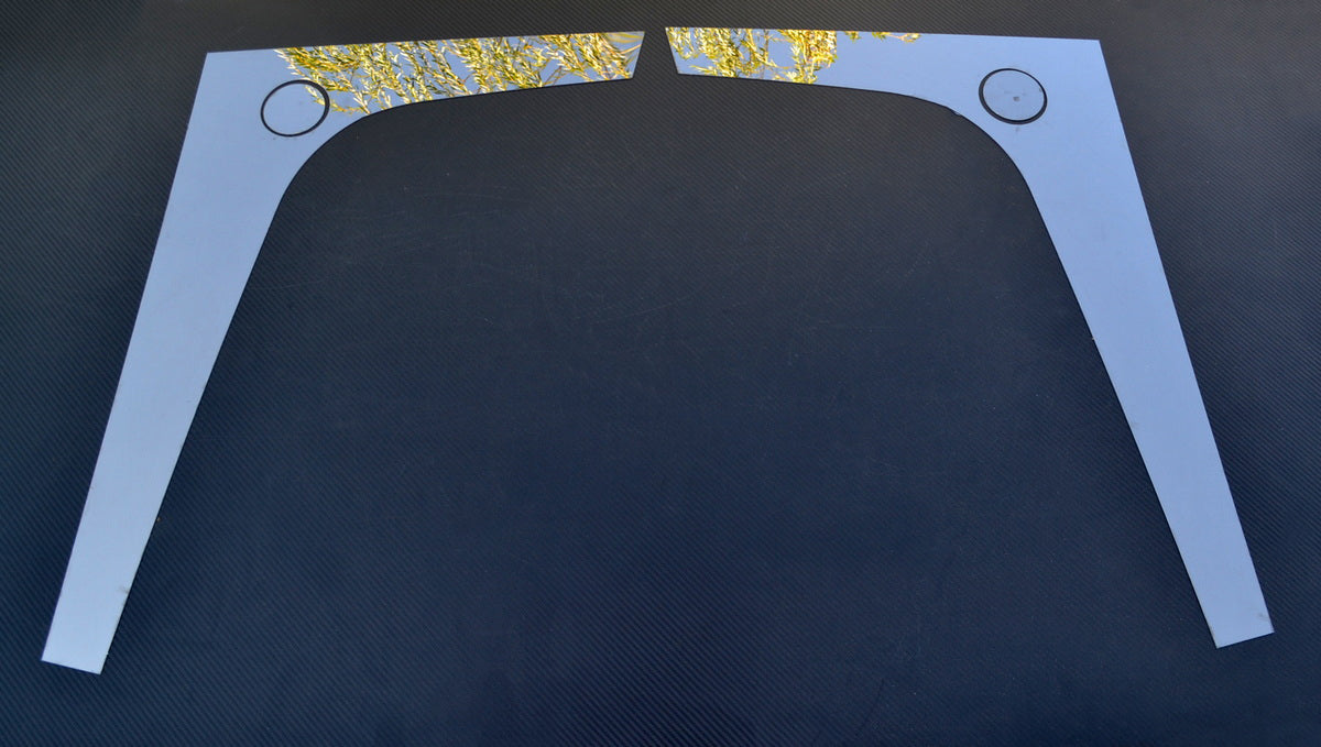 Décoration de calandre avant inférieure – jeu de 2 pièces noires adapté pour Mercedes MP4