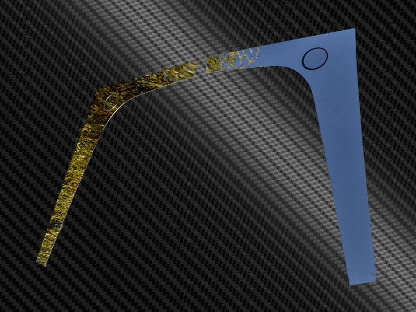 Décoration de calandre avant inférieure – jeu de 2 pièces noires adapté pour Mercedes MP4