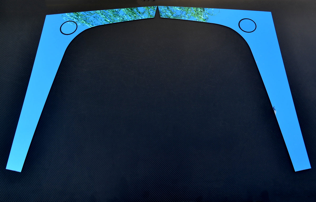 Décoration de calandre avant inférieure – jeu bleu de 2 pièces, adapté pour Mercedes Actros