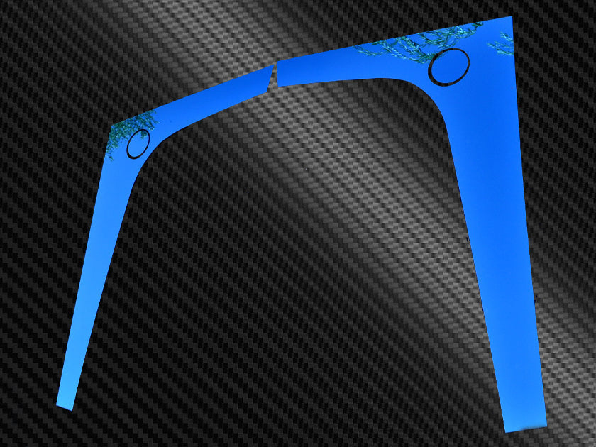 Décoration de calandre avant inférieure – jeu bleu de 2 pièces, adapté pour Mercedes Actros