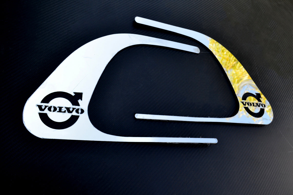 Kit de décoration de poignée de porte – adapté pour Volvo FL, acier inoxydable, 310 x 210 mm, lot de 2