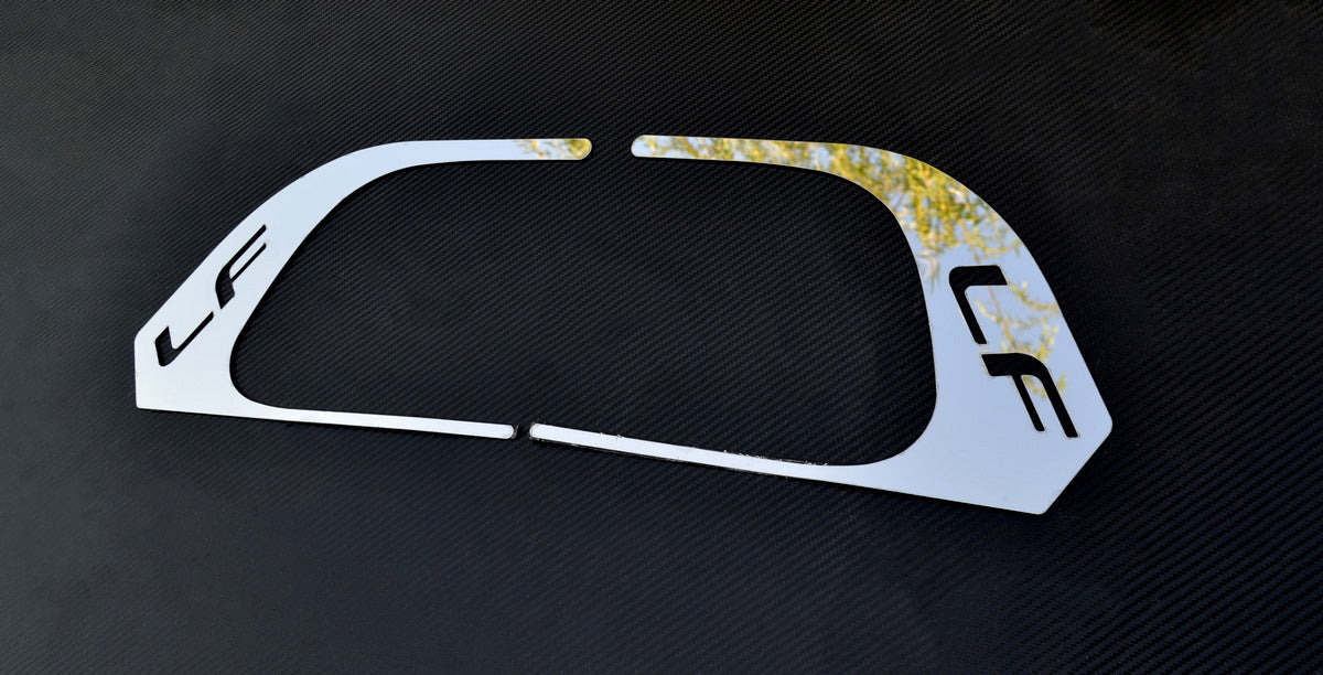 Enjoliveurs de poignée de porte en acier inoxydable adaptés pour camions DAF LF, finition miroir, jeu de 2 pièces, 310 mm x 210 mm