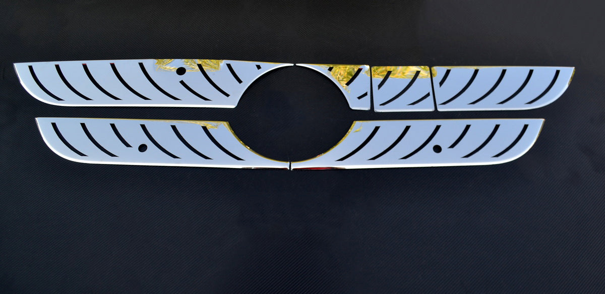 Σετ διακοσμητικών εμπρός μάσκας ψυγείου – κατάλληλο για Mercedes Axor 2011–2016, 6 τεμαχίων, επίπεδος σχεδιασμός, ανοξείδωτο ατσάλι