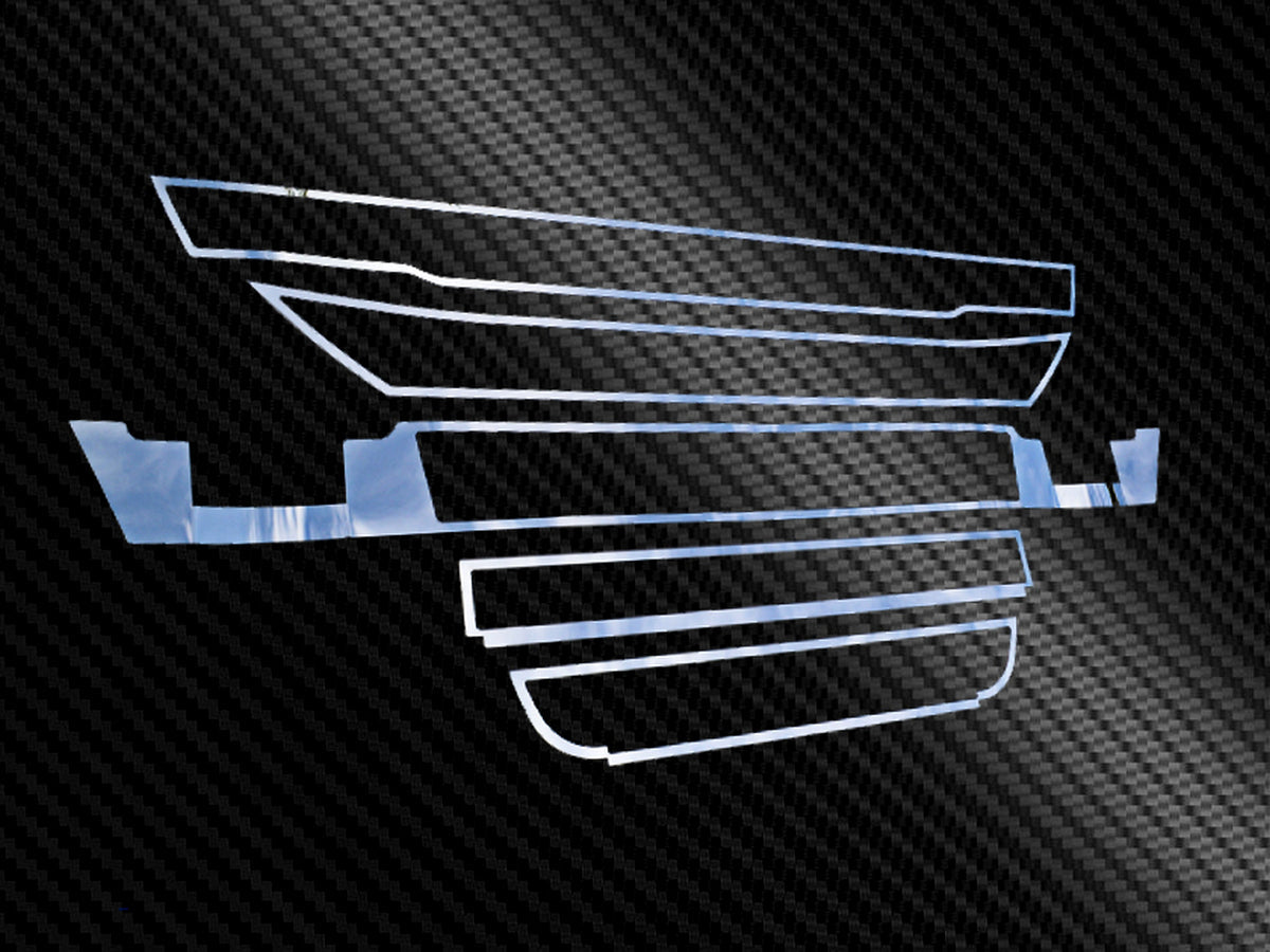 Комплект лайсни за предна решетка – подходящ за Iveco Hi Way, неръждаема стомана, 5 части, без сензор