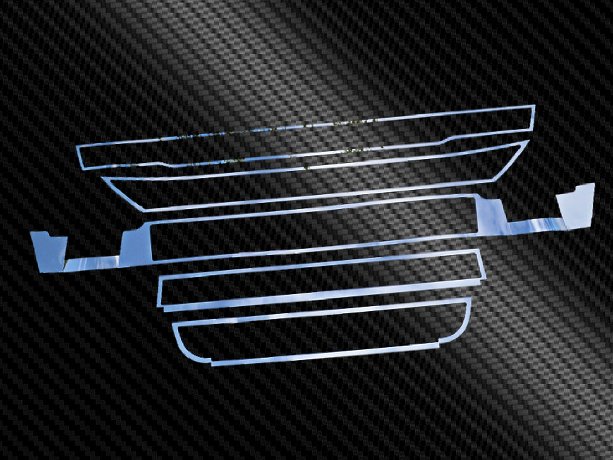 Комплект лайсни за предна решетка – подходящ за Iveco Hi Way, неръждаема стомана, 5 части, без сензор