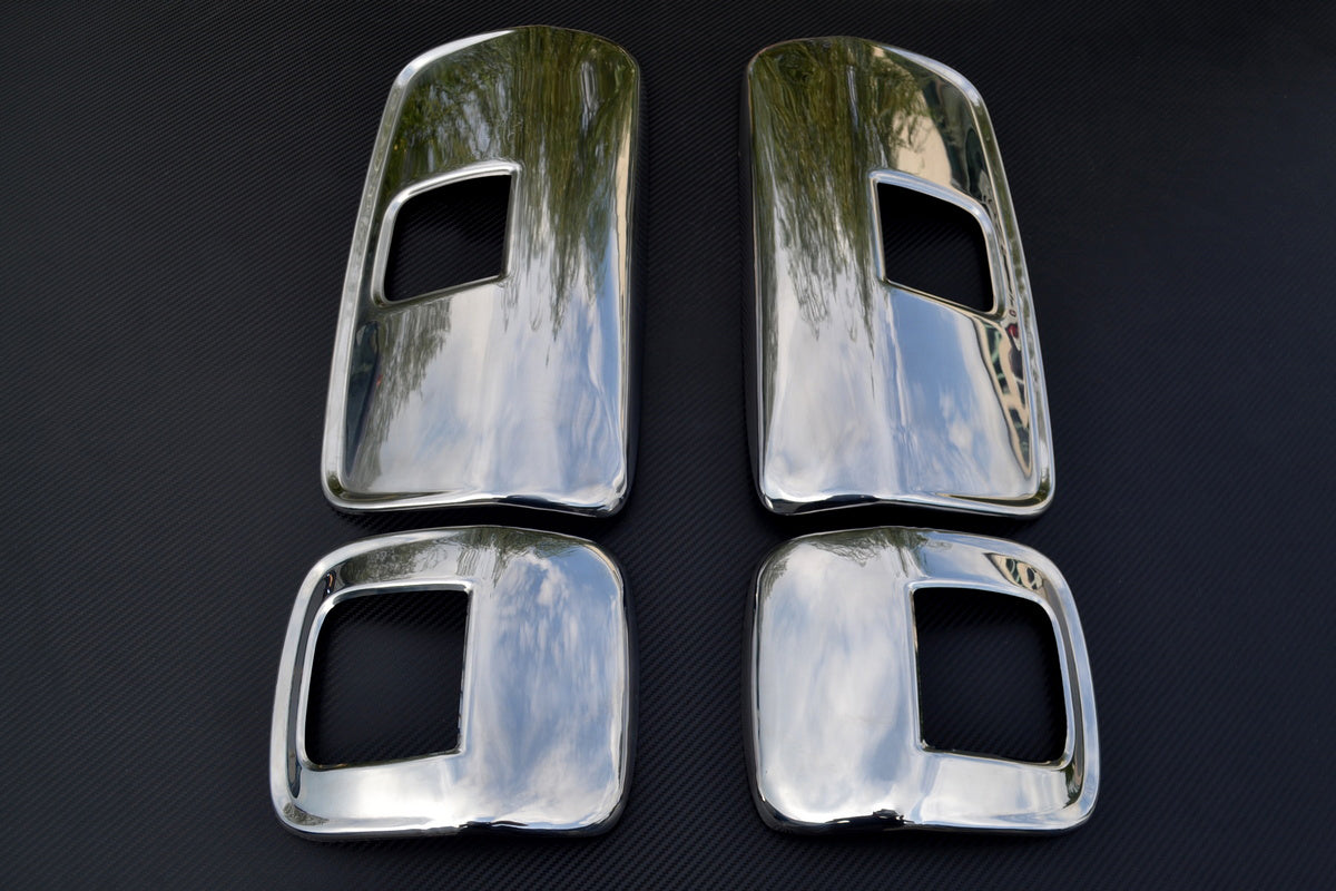 Σετ καλυμμάτων καθρεφτών – κατάλληλο για Mercedes Axor, ανοξείδωτο ατσάλι, 4 τεμάχια