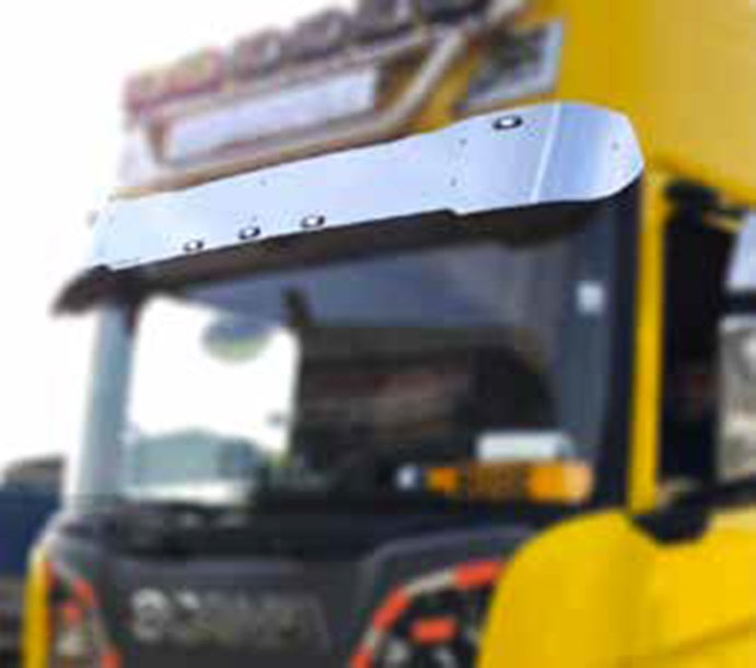 Décoration de pare-soleil en acier inoxydable – Version étroite, adapté pour Scania NextGen S/R 2017+