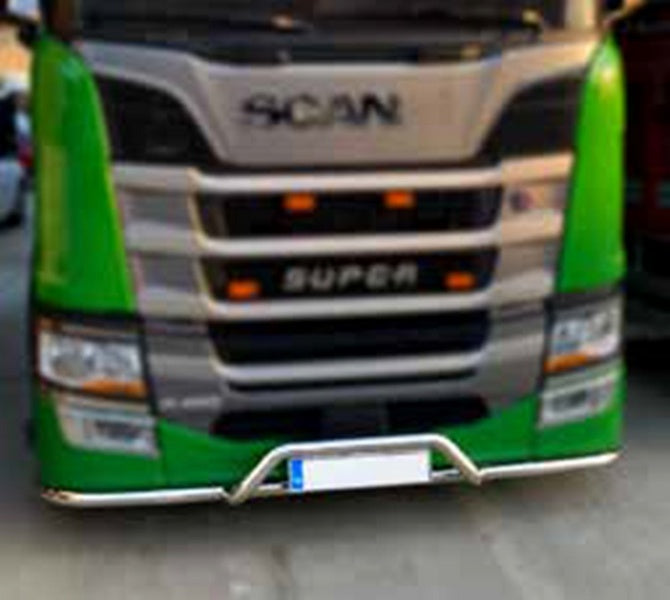 Front Under-Bumper Bull Bar – Full 3-Piece Design, 60 mm, Stainless Steel, suitable for Scania NextGen S/R 2017+