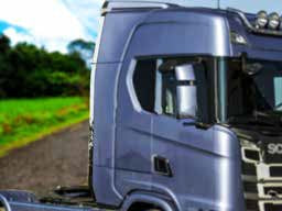 Jeu d’habillages arrière de cabine – adapté pour Scania S/R NextGen 2017+, inox, 8 pièces