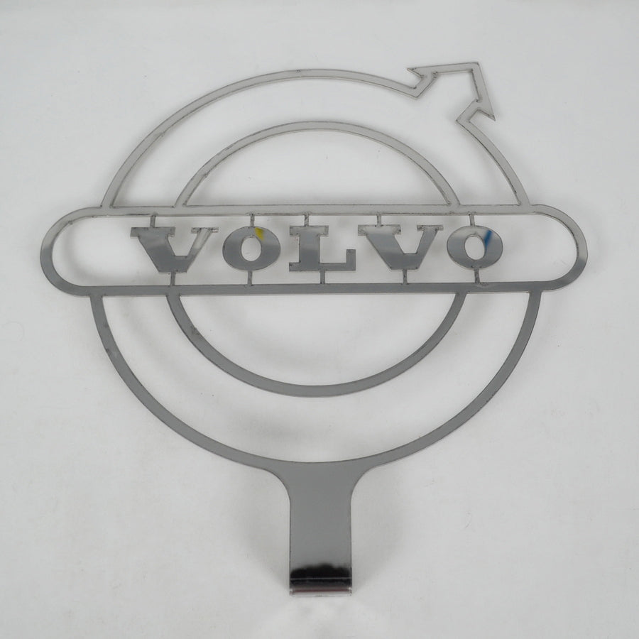 Edelstahl-Armaturenbrett-Dekoration – geeignet für Volvo Logo, 235 x 235 mm