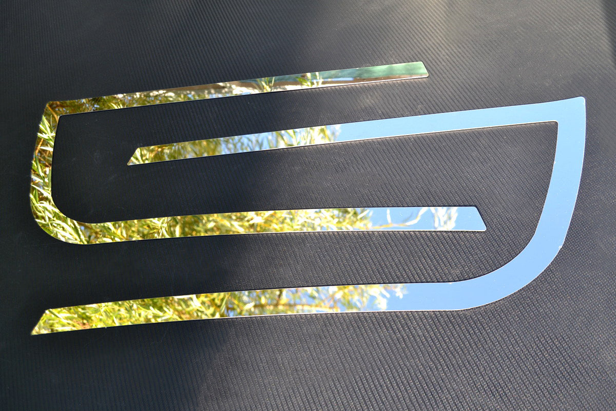 Enjoliveurs de phares – Acier inoxydable, adaptés pour MAN TGX 2021+, 570 x 256 mm, jeu de 2