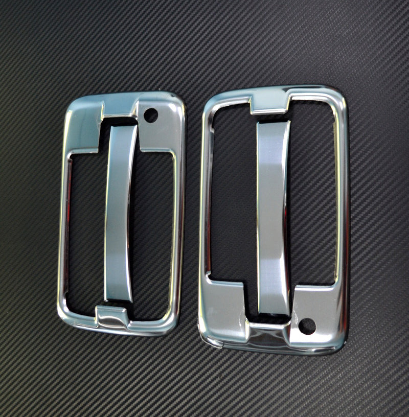 Caches de poignées de porte emboutis – acier inoxydable, jeu de 4 pièces, adapté pour Isuzu