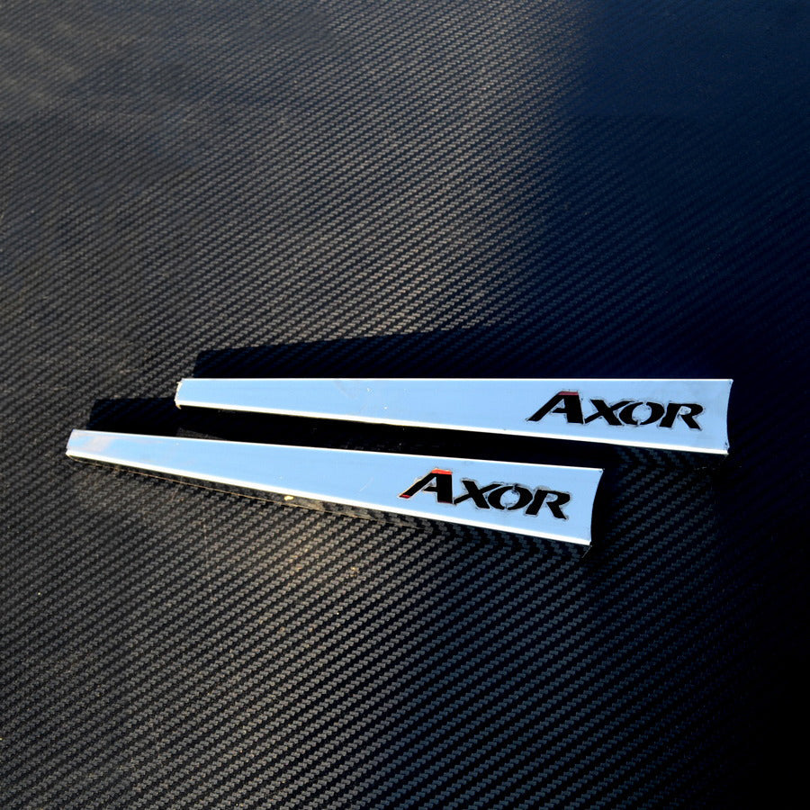 Décorations d’essuie-glaces 3D en acier inoxydable – Jeu adapté pour Mercedes Axor