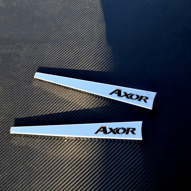 Décorations d’essuie-glaces 3D en acier inoxydable – Jeu adapté pour Mercedes Axor