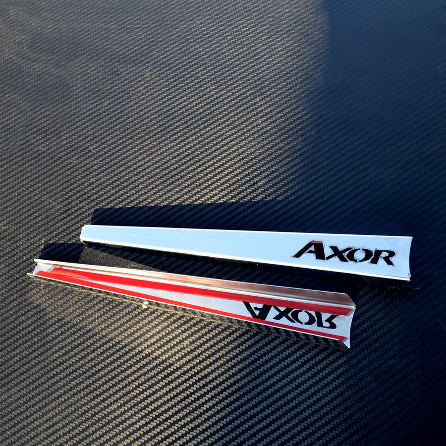 Décorations d’essuie-glaces 3D en acier inoxydable – Jeu adapté pour Mercedes Axor