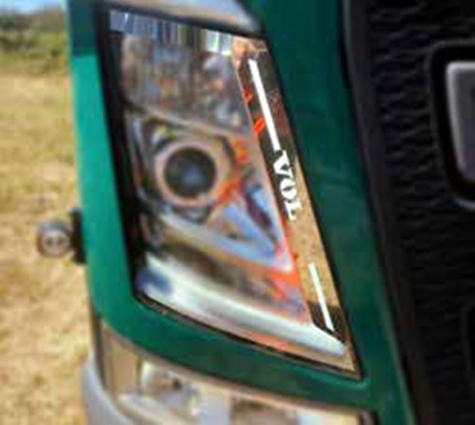 Jeu de caches de phares supérieurs – adapté pour Volvo FH4 2013–2020, jeu de 2