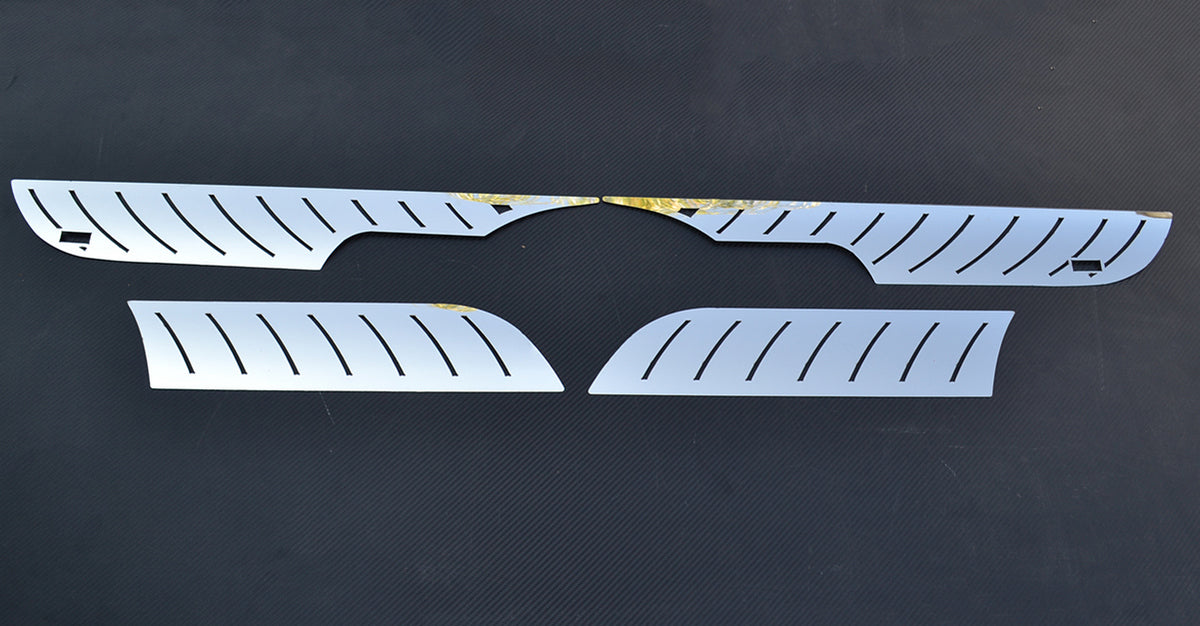 Décoration de calandre avant – Nickel chromé, inox, jeu de 4 pièces adapté pour Mercedes Actros MP3