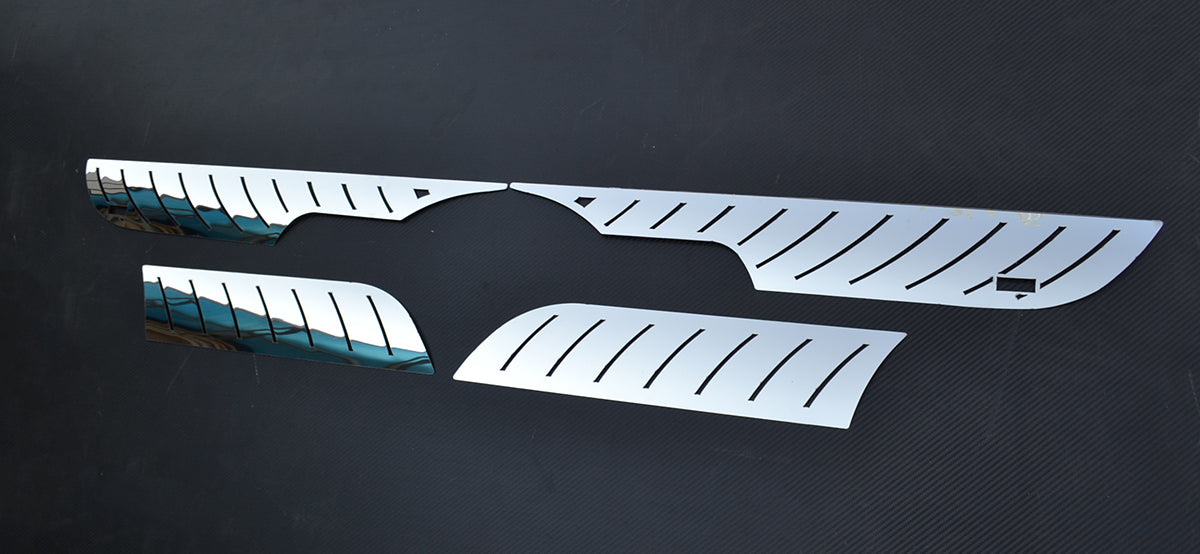 Décoration de calandre avant – Nickel chromé, inox, jeu de 4 pièces adapté pour Mercedes Actros MP3