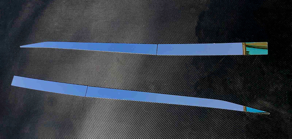 Kit de décoration de vitre arrière de couchette et de becquet – adapté pour DAF XF/XG/XG+, acier inoxydable, côté gauche et côté droit