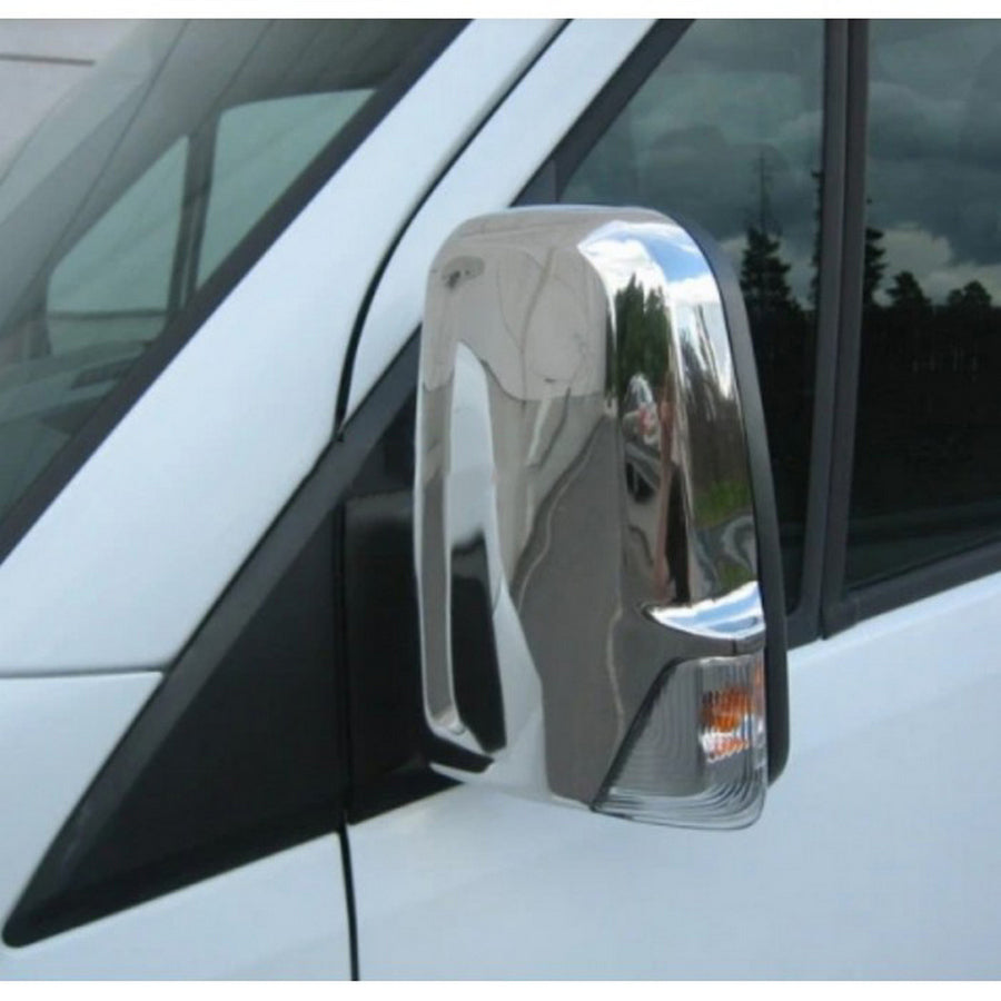 Coques de rétroviseurs chromées – adapté pour Mercedes Sprinter 2018+, plastique ABS