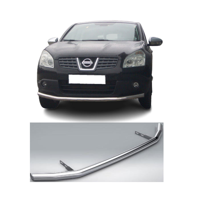 Arceau de protection avant – adapté pour Nissan Qashqai 2010–2013, Ø60 mm inox