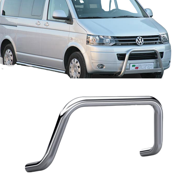 Barre de protection avant – adaptée pour VW Transporter 2010–2016, acier inoxydable, Ø60 mm