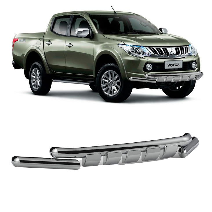 Frontbügel – geeignet für Mitsubishi L200 2015–2019, Edelstahl, Ø76 mm