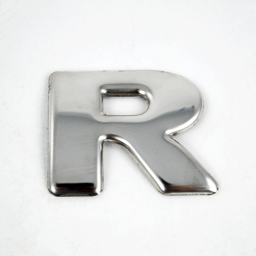 Lettre décorative R en métal – Monogramme individuel pour véhicules