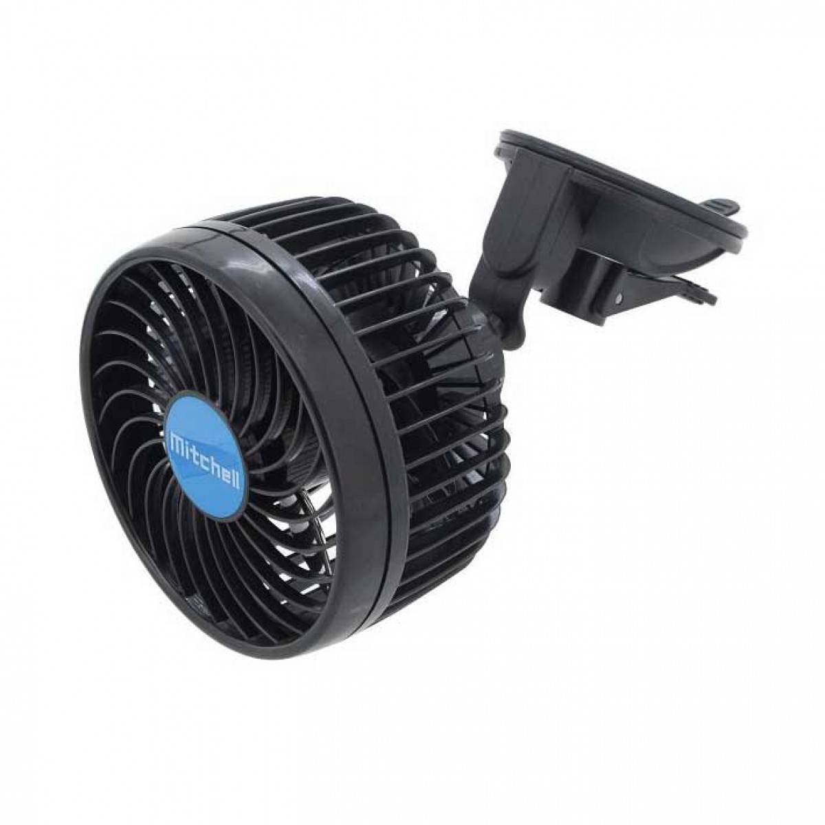 Ventilateur de voiture 12 V – Plastique noir