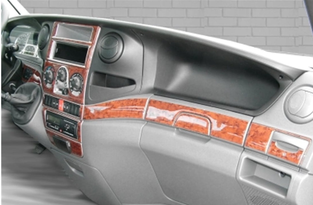 Mahogany Silicone Dashboard Sticker Kit – suitable for Iveco Daily 2007–2015, 29 Pieces