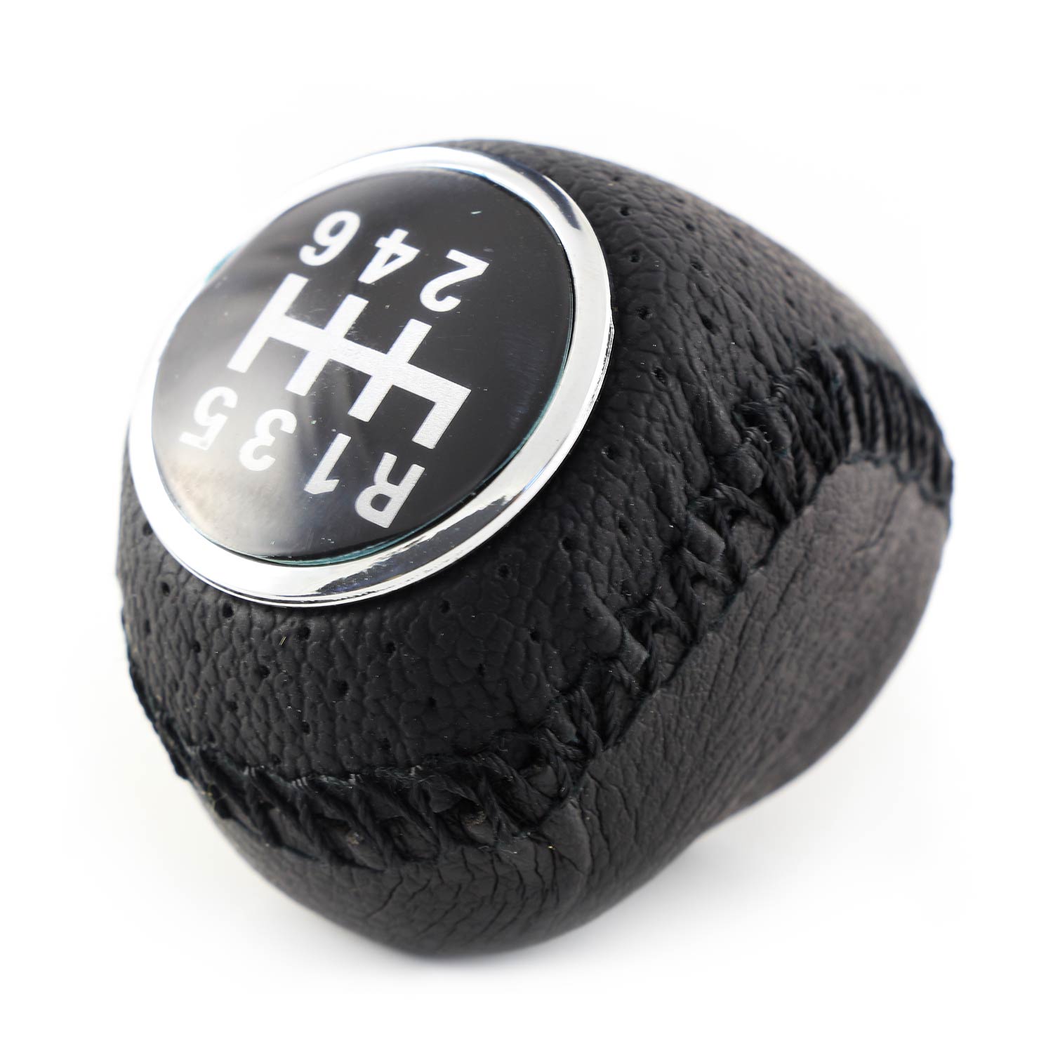 Pommeau de levier de vitesses – adapté pour Fiat Ducato 2007–2017, 6 vitesses, cuir noir, marche arrière avant la 1ère