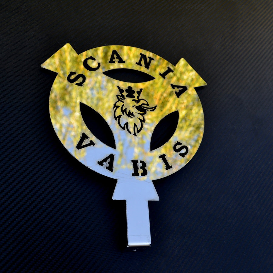 Κατάλληλο για Scania Vabis Lollipop διακοσμητικό – Ανοξείδωτο ατσάλι, 245 x 200 mm