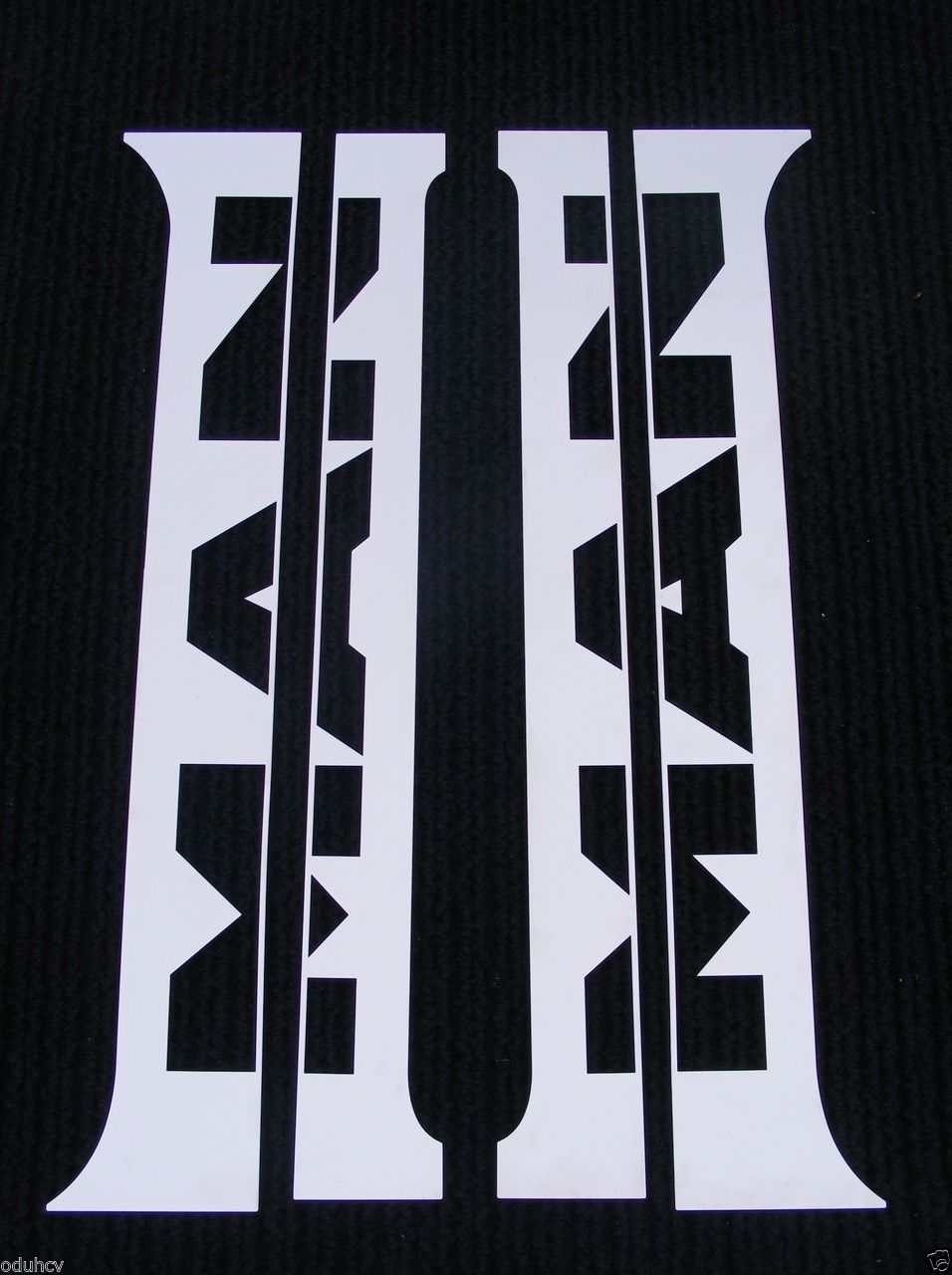 Edelstahl-Türsäulenabdeckungssatz – geeignet für MAN, 4-teilig, 580 x 70/50 mm