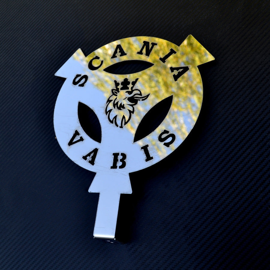 Κατάλληλο για Scania Vabis Lollipop διακοσμητικό – Ανοξείδωτο ατσάλι, 245 x 200 mm