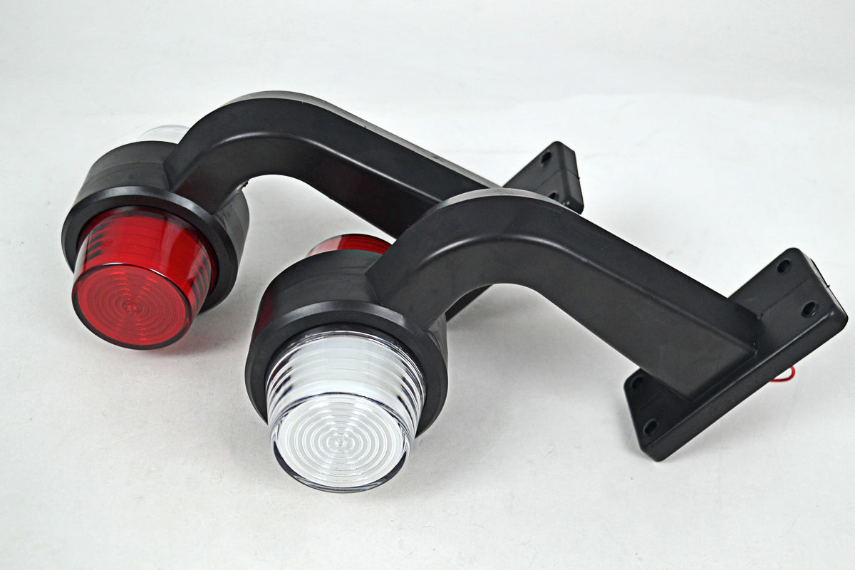 Feu de gabarit latéral Neon Maxi – rouge/blanc, 12/24 V