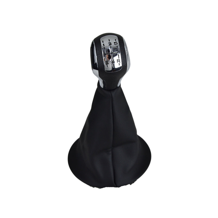 Pommeau de levier de vitesse avec soufflet et embase – 5 vitesses, noir pour Peugeot 307/308/408 et Citroen C2