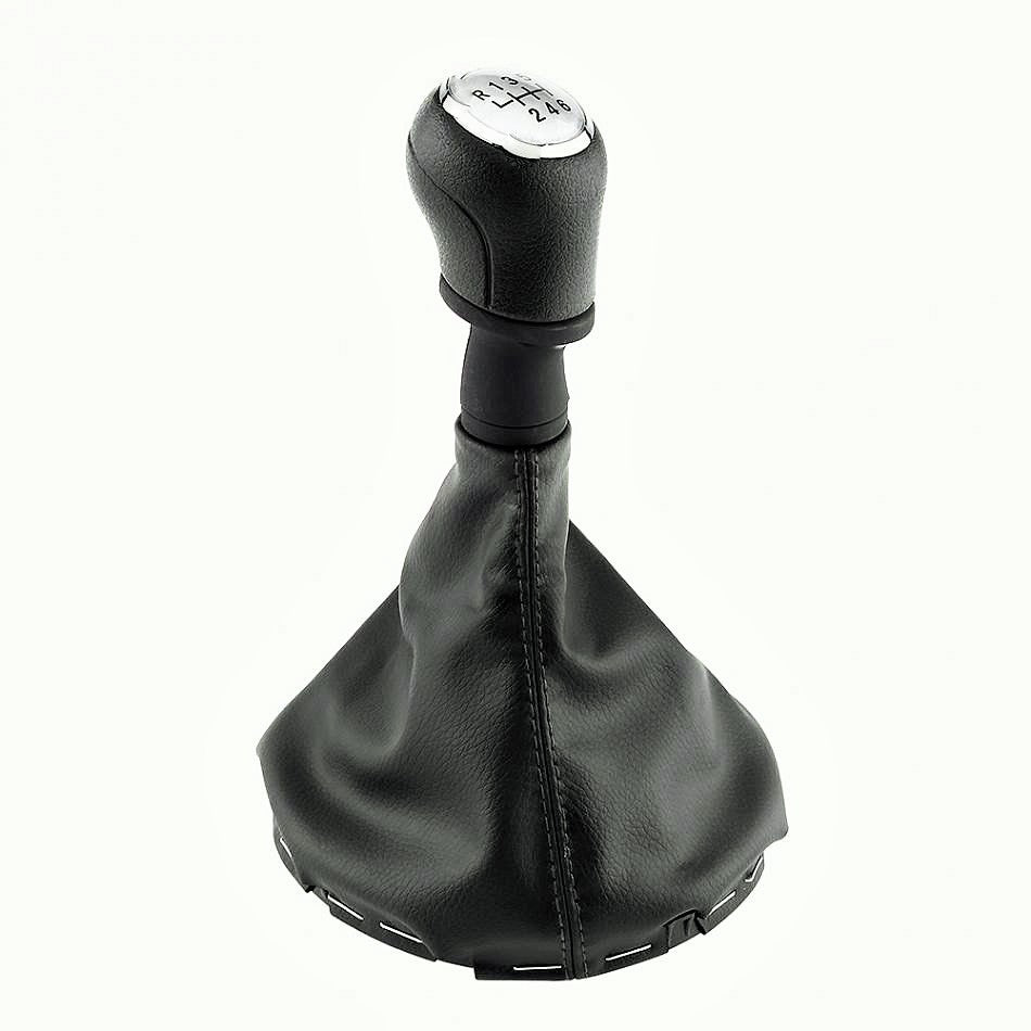 Pommeau de levier 6 vitesses avec soufflet et embase – adapté pour VW Transporter T5/T6 2003–2011