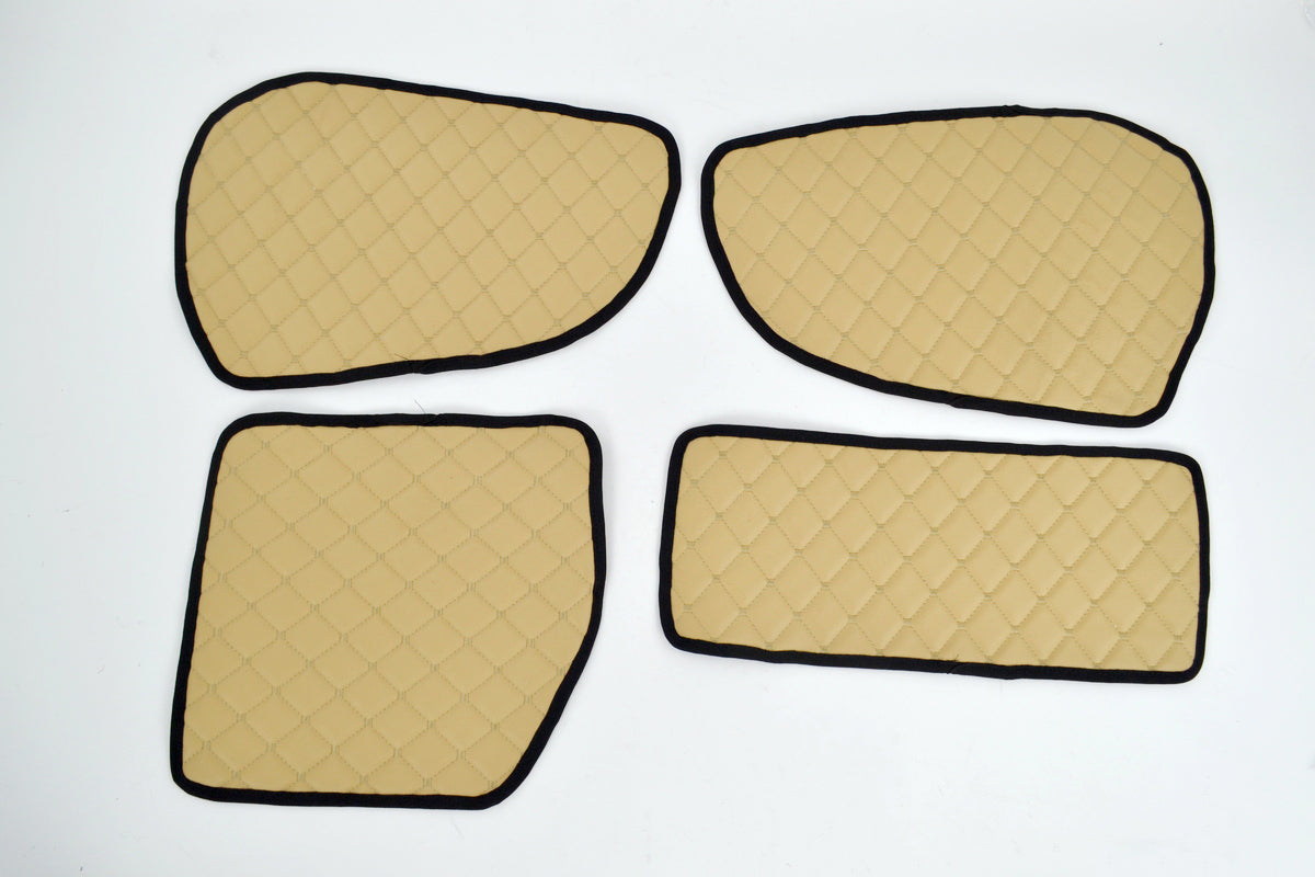 Türverkleidungs-Matten aus Kunstleder (Eco-Leder) – geeignet für Scania R 1998–2010, Beige
