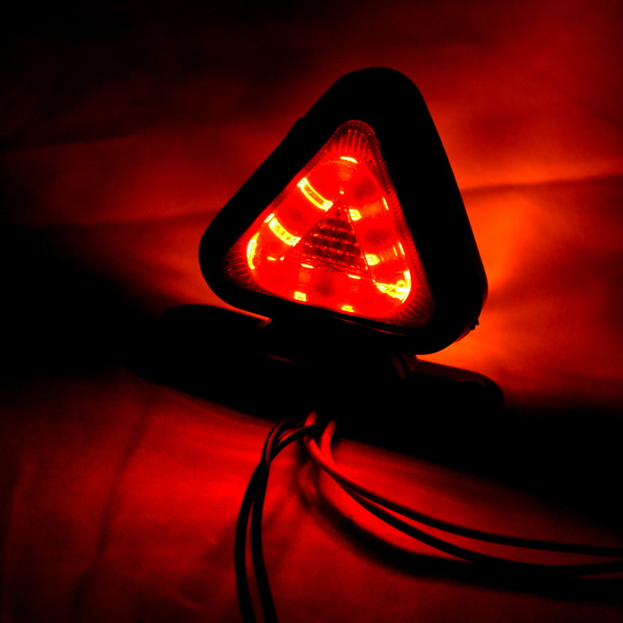Feu de gabarit LED triangulaire, 18 diodes, rouge/jaune, 12V/24V