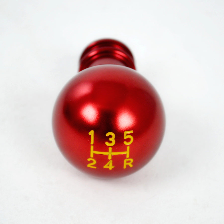 Pommeau de levier de vitesses en aluminium – Rouge universel pour boîte manuelle