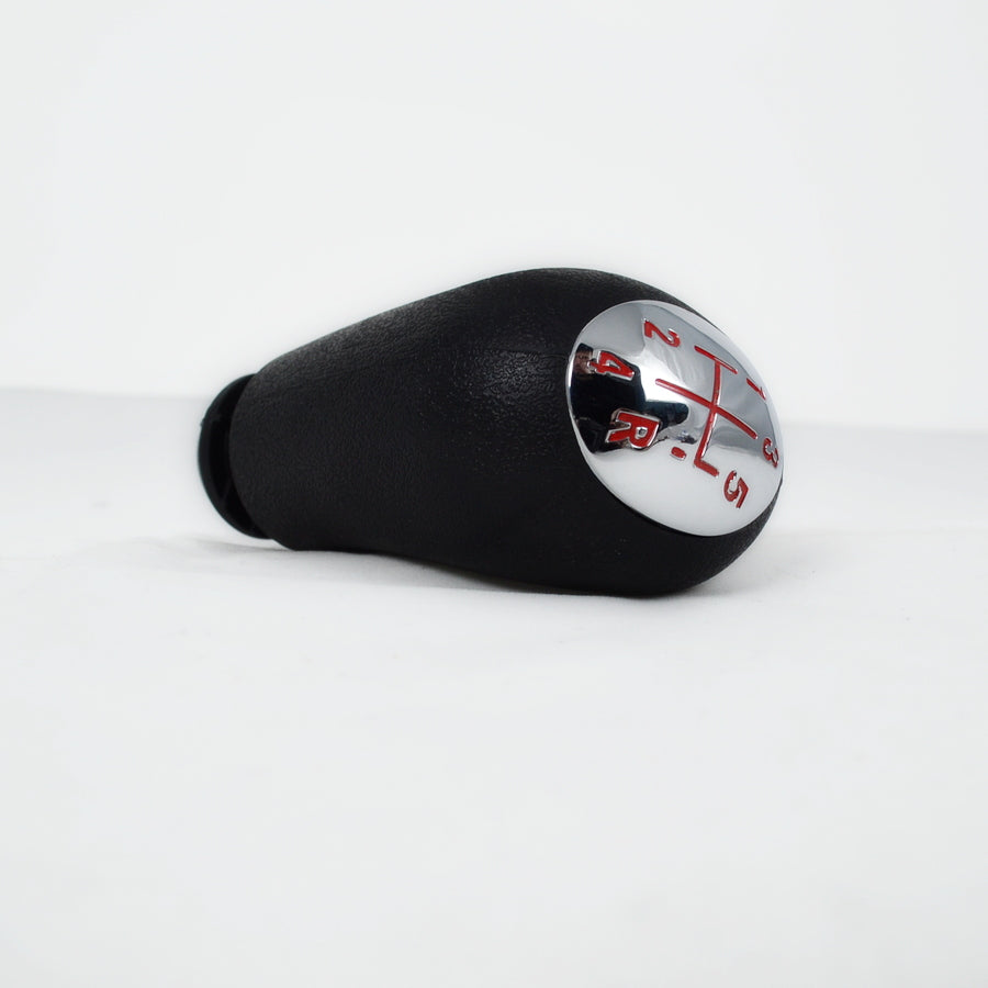 Λεβιές ταχυτήτων – 5 σχέσεων, μαύρο πλαστικό με χρώμιο και κόκκινη σήμανση για Renault και Dacia