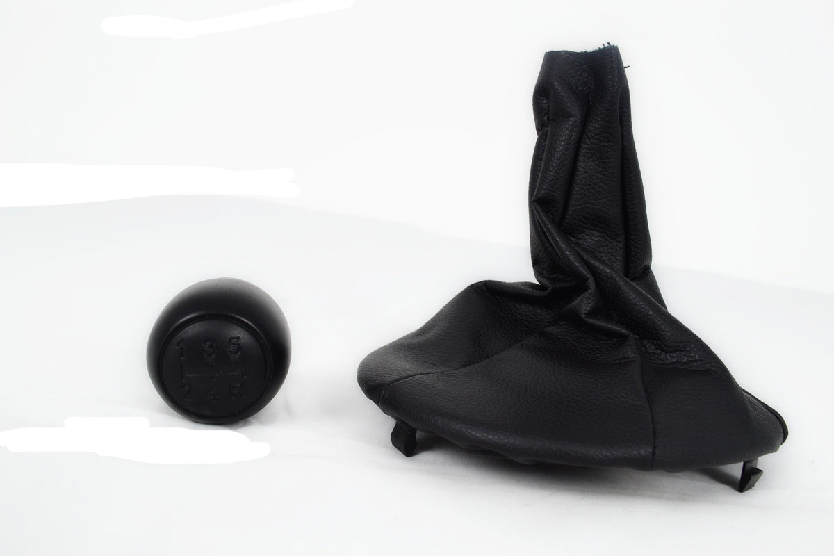 Pommeau de levier de vitesses 5 rapports avec soufflet et embase – adapté pour Fiat Panda 2003–2012