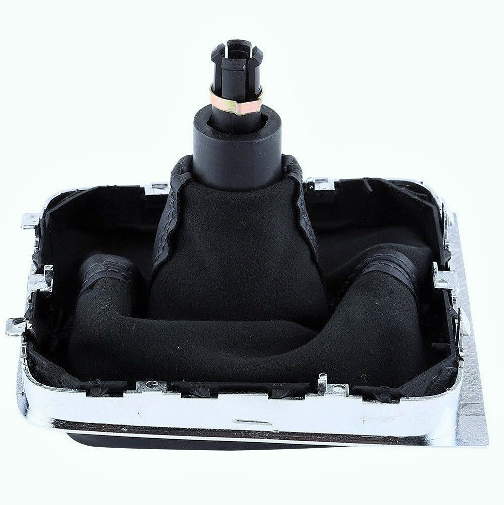 Pommeau de levier de vitesses avec soufflet et embase – 6 rapports (marche arrière avant la 1ère), encadrement chromé, adapté pour VW Passat B6 2005–2012