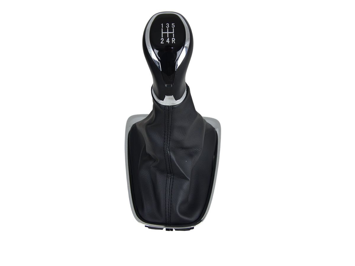 Pommeau de levier de vitesses avec soufflet et base chromée – adapté pour Opel Crossland 2017, 5 vitesses, 5R